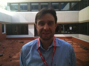 José Carlos Baquero en la zona marciana de GMV, julio 2012.
