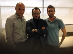 Ángel Lagares, Miguel Gómez Berbis y Antonio Gómez  