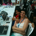 Mirian Suarez, yo y un Angry Birds. Campus 2011